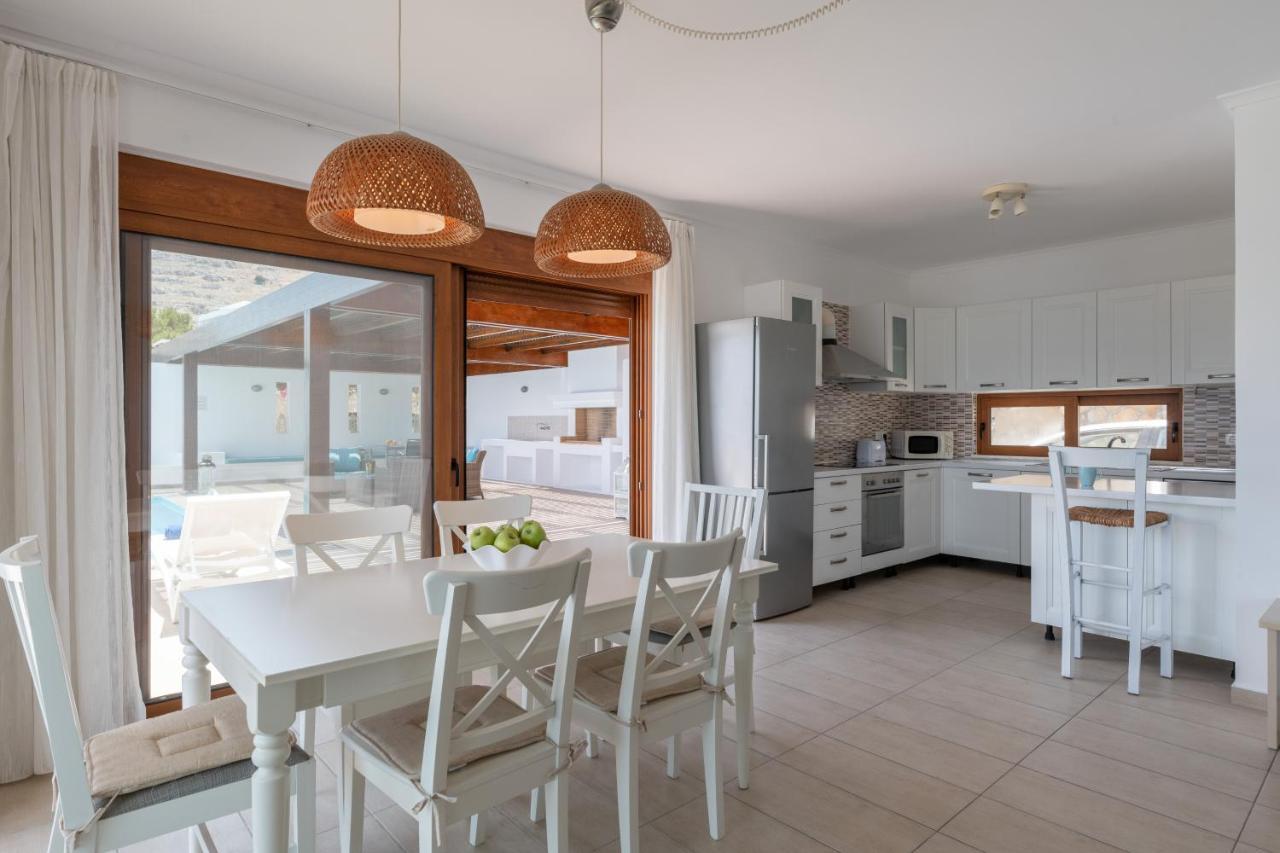 Villa Milena With Private Pool, Vlicha Beach Lindos Exterior foto